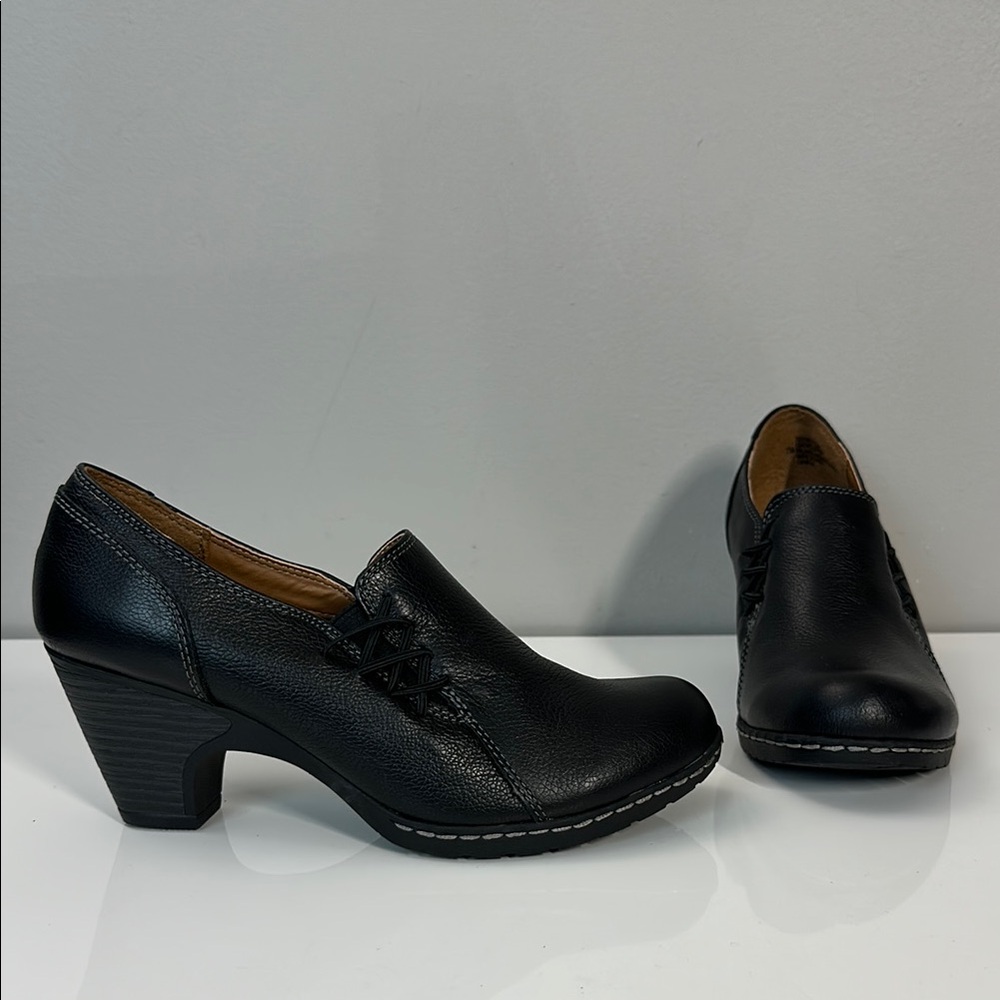 Euro Soft by Sofft Taja Black Leather Shoes Size 7